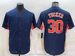 Camisetas de equipo de béisbol y softbol <span class=keywords><strong>Astros</strong></span> de secado rápido transpirable de talla grande numerado #30 #27 #3 #44 - Product Image 3