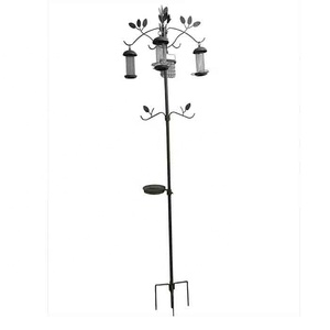 Kit de suspension de mangeoire de qualité supérieure de 89 pouces Station d'alimentation multi-oiseaux avec plateau en maille de bain d'oiseaux Crochet en métal pour suif et fruits - Product Image 1