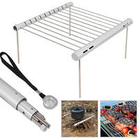 Barbecue portable pliable d'extérieur à un siège, en acier inoxydable moderne, facile à assembler, avec dispositif de sécurité anti-flamme et respectueux de l'environnement