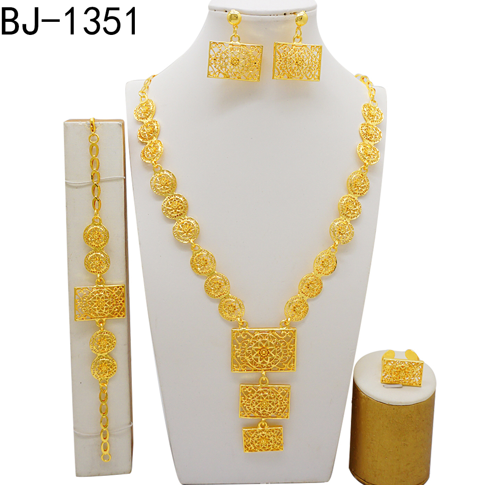 Graceful Hanging Drop Diamond + 18k Gold Necklace Set – Andaaz 