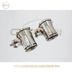 Puntas de Escape Plateadas para Lamborghini <span class=keywords><strong>Aventador</strong></span> <span class=keywords><strong>SVJ</strong></span>, Puntas de Acero Inoxidable, Piezas de Rendimiento Automotriz, Tubos de Escape - Product Image 2