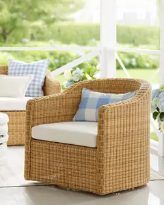 Juecheng outdoor rattan safa customizable garden sofa private villa garden outdoor leisure sofa
