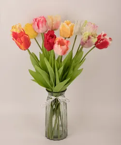 ביותר פופולרי מלאכותי פרחים סיטונאי Pu טוליפ צבעונים
