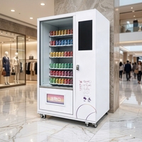 Máquina Expendedora Refrigerada de 48 Compartimentos para Snacks y Bebidas con Pago por Monedas, Billetes y Tarjeta de Crédito