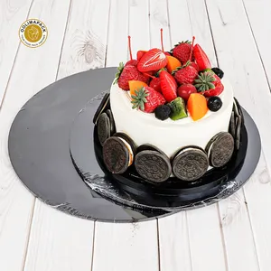 OOLIMAPACK Customization Black Round Shape Cake Paperboards For Cake Pastry