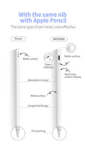 <span class=keywords><strong>Penna</strong></span> stilo capacitiva attiva in alluminio WENKU con tecnologia di rilevamento attivo per funzioni rapide su iPad e tablet - Product Image 6