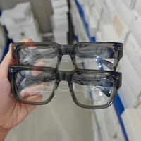 Monture de lunettes en acétate épais de qualité supérieure, fabriquée à la main, en stock de liquidation en gros, monture optique mixte pour lunettes de vue