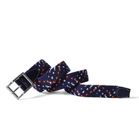 Service OEM, ceinture tissée plate pour hommes, design personnalisé de haute qualité, fournisseur de ceintures en toile tendance