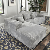 Stoff-Kombination Komprimiertes Schlafsofa-Set für Wohnzimmer Elegante Möbelkollektion