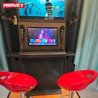 Marwey Populaire Cabine de Karaoké Électronique à Monnayeur, Machine de Jeu KTV pour Salle de Chant, pour Centre Commercial et Salle d'Arcade Intérieure, Cabine de Karaoké Portable