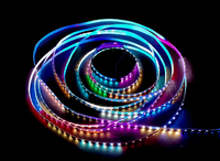 Bande lumineuse LED RGB TM512 pour rétroéclairage TV, ruban LED flexible 24V, éclairage d'ambiance pour décoration de fond de cinéma maison
