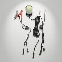 Chargeur de batterie portable haute efficacité 6/12V automatique avec connexion par prise, entrée 110-220V, garantie 1 an