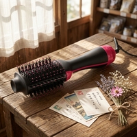 Mini peigne chauffant électrique double fonction, kit de coiffage pour cheveux bouclés, usage professionnel à domicile ou en salon