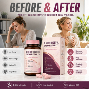 Compresse Masticabili di D-Chiro-Inositolo a Marchio Privato, Composto Nutritivo Naturale per l'Equilibrio Ormonale e il Potenziamento del Metabolismo per Donne Adulte - Product Image 2
