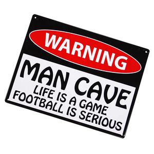 Cueva de hombre de gran tamaño 3d en relieve personalizado estaño signo en relieve signo de Metal - Product Image 2