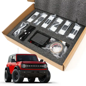 2021 <span class=keywords><strong>2022</strong></span> 2023 accesorios exteriores de luz de coche rejilla de parachoques delantero luces LED blancas para Ford <span class=keywords><strong>Bronco</strong></span> 2 4 accesorios de puerta - Product Image 1