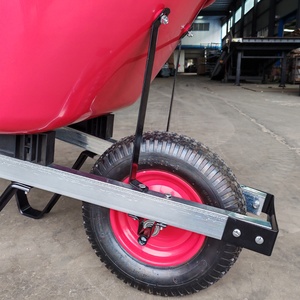 América 90L agua 6FT arena 200KG capacidad rueda neumática carretilla resistente carretilla para construcción - Product Image 5