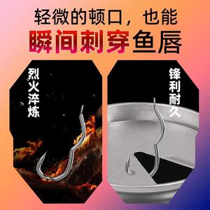 Hameçons de pêche à la carpe en acier à haute teneur en carbone Zuowang, taille 0,5-10, pour la pêche en eau douce en rivière - Product Image 2