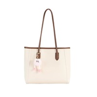 Nouveau sac fourre-tout vintage grande capacité, sac à bandoulière tendance style coréen, sac léger avec mini pochette amovible