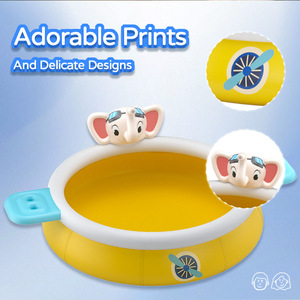 Piscina inflable con forma de elefante Pursuefree para niños, para uso en exteriores y en casa, diseño reforzado - Product Image 4