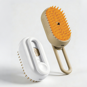 Elecpet 3in1 Cat Steam Brush Steamy Dog Brush Electric Anti-splashing with Spray Massage Pet Grooming Comb Hair Removal Comb - Product Image 1