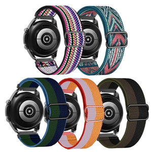 Correa de reloj retráctil de 18/20mm/22mm <span class=keywords><strong>Xplora</strong></span> X6, correa de nailon elástica Versa 2, correas elásticas de nailon de nuevo estilo con longitud ajustada - Product Image 5