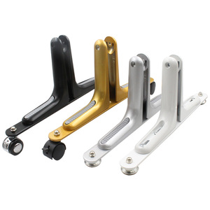Support d'écran mobile Denite en alliage de zinc avec pieds d'équilibrage pour cadre de meuble de séparation - Product Image 3