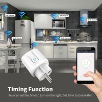 Prise intelligente SIXWGH pour maison connectée, 16A, prises murales ABS, prise Tuya avec norme européenne, prise Wi-Fi WLAN pour tension 120V/125V/220V