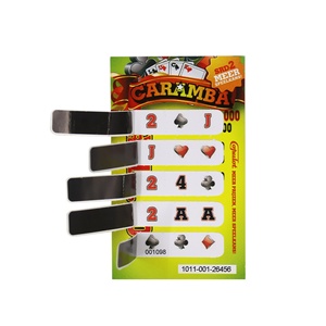 Billets de jeu à gratter pour poker, jeu à 5 fenêtres, en papier couché, design personnalisé - Product Image 3