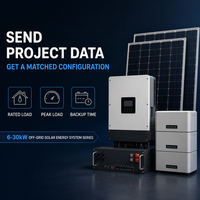 Sistem Energi Surya Off-Grid 6-30kW dengan Pengontrol MPPT Inverter Baterai 48V untuk Rumah dan Daya Terpencil