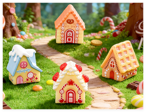 ของตกแต่งจิ๋ว 3 มิติ งานฝีมือ ของขวัญ ของประดับตกแต่งสวนจิ๋ว ขนมหวาน โซดา บิสกิต วาฟเฟิล ครีม <span class=keywords><strong>เค้ก</strong></span> บ้านขนม ของเล่นเรซิ่นขนาดเล็ก ของตกแต่งบ้านตุ๊กตา - Product Image 3