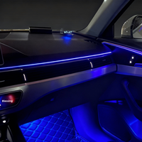 Autowellus - Juego de Altavoces LED Sincronizados de 64 Colores para el Tablero de Audi A4 A6 A7 Q5 Q7 Q8, con Control MMI