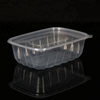 Conteneur alimentaire jetable en plastique PP de 750 ml avec couvercle