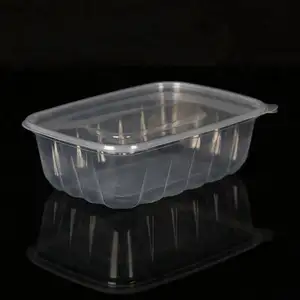 750ml Disposable PP Plastic Takeaway Storage Food Container With Lid