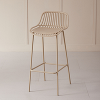 Tabourets de bar en plastique de style simple, adaptés aux salles à manger, aux bars et aux cafés