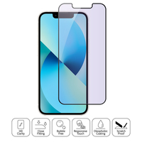 Ultra Tipis Grosir 9H 2.5D Anti Cahaya Biru Pelindung Layar Kaca Tempered untuk iPhone 13 14 Pro Max
