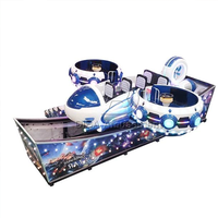 Manège UFO Volant Économique pour Parc d'Attractions Extérieur en Acier Inoxydable, Jeux pour Enfants, 13 Places, Mini-Voie Rapide Rotative en Forme de Nasauteur