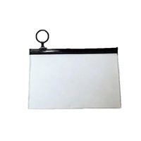 Sac de rangement pour câbles de données en PVC transparent avec languette de traction, sac auto-scellant, sac à fermeture éclair pour papeterie, emballage de bijoux, sac de voyage