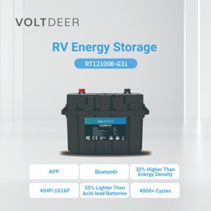 Dung lượng cao 100Ah LiFePO4 pylon 12.8V Pin lithium ion với <span class=keywords><strong>Bluetooth</strong></span> ngoài trời Trạm điện cầm tay lưu trữ năng lượng - Product Image 4