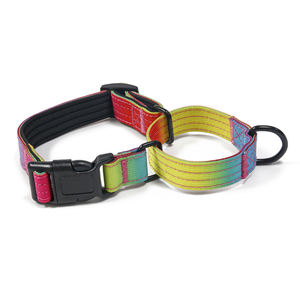 Kerah pelatihan anjing peliharaan 2 in 1 kualitas tinggi supersteed nilon dapat disesuaikan tugas berat menyesuaikan kerah anjing Martingale - Product Image 2