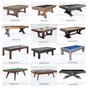 Mesa de Billar de Madera Maciza con Patas Talladas a Medida, 9 Pies, Precio Económico de Fábrica Dragon River - Product Image 3