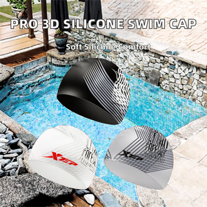 <span class=keywords><strong>Bonnet</strong></span> <span class=keywords><strong>de</strong></span> <span class=keywords><strong>bain</strong></span> en silicone 3D <span class=keywords><strong>de</strong></span> haute qualité, sans couture, couleur unie, avec logo personnalisé pour hommes, <span class=keywords><strong>triathlon</strong></span> - Product Image 2