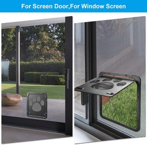 <span class=keywords><strong>Porte</strong></span> pour animaux <span class=keywords><strong>de</strong></span> compagnie à verrouillage magnétique Écran coulissant automatique ABS durable pour chats et chiens - Product Image 6