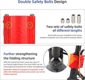 Ulip fixations pliables pour <span class=keywords><strong>Xiaomi</strong></span> M365 Pro Pro2 1S MI3 Lite et <span class=keywords><strong>Segway</strong></span> <span class=keywords><strong>Ninebot</strong></span> F20 F30 F40 Scooters électriques accessoires pièces - Product Image 5