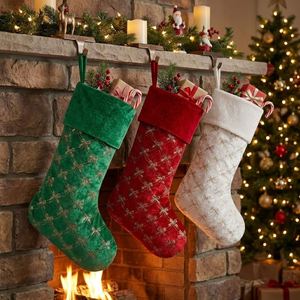 Sacs à Noël de luxe avec nœuds en sequins, pour décorations de Noël - Product Image 4