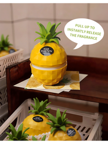 Ambientador sólido con forma de piña, aroma duradero, elimina olores, para decoración interior de coche, 6 piezas, venta al por mayor de fábrica OEM ODM - Product Image 2