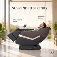 Fauteuil de massage Oyeal moderne 3D Shiatsu à pression d'air, massage complet du corps/pieds, en cuir PU, rechargeable par USB, massage automatique classique