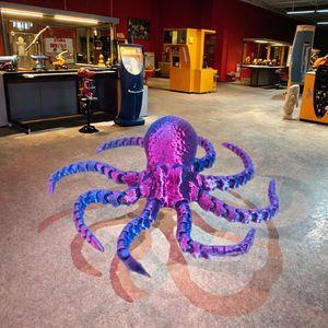 3d זכוכית תמנונים אצבע אצבע אצבע בובות משותף קישוט דיונון דיונון צעצוע מודל לחיקוי - Product Image 1