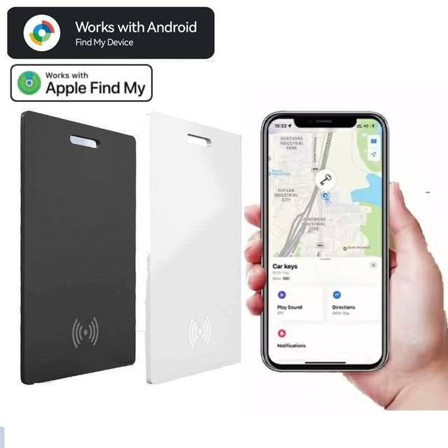 MFI Card Locator Wallet Pet Luggage GPS Tracker Tag Find My Device IOS Finder Wireless Recharge Android AirTag Tracker