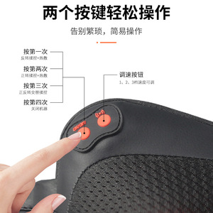 Massage Pillow Heated Electric Kneading Neck Shoulder Waist Massager With Timing Function For Back And Lumbar Relief - Product Image 4